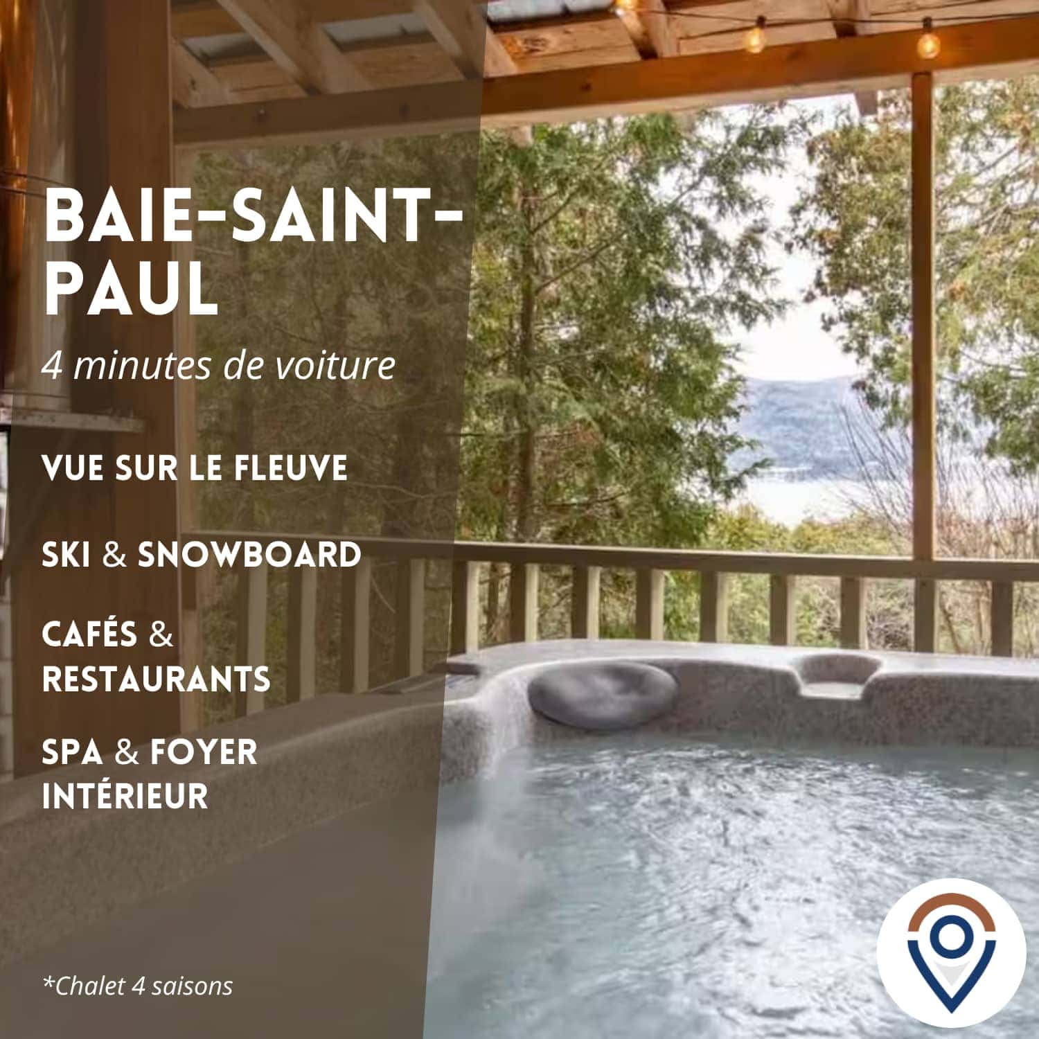 Chalet rustique avec vue et spa