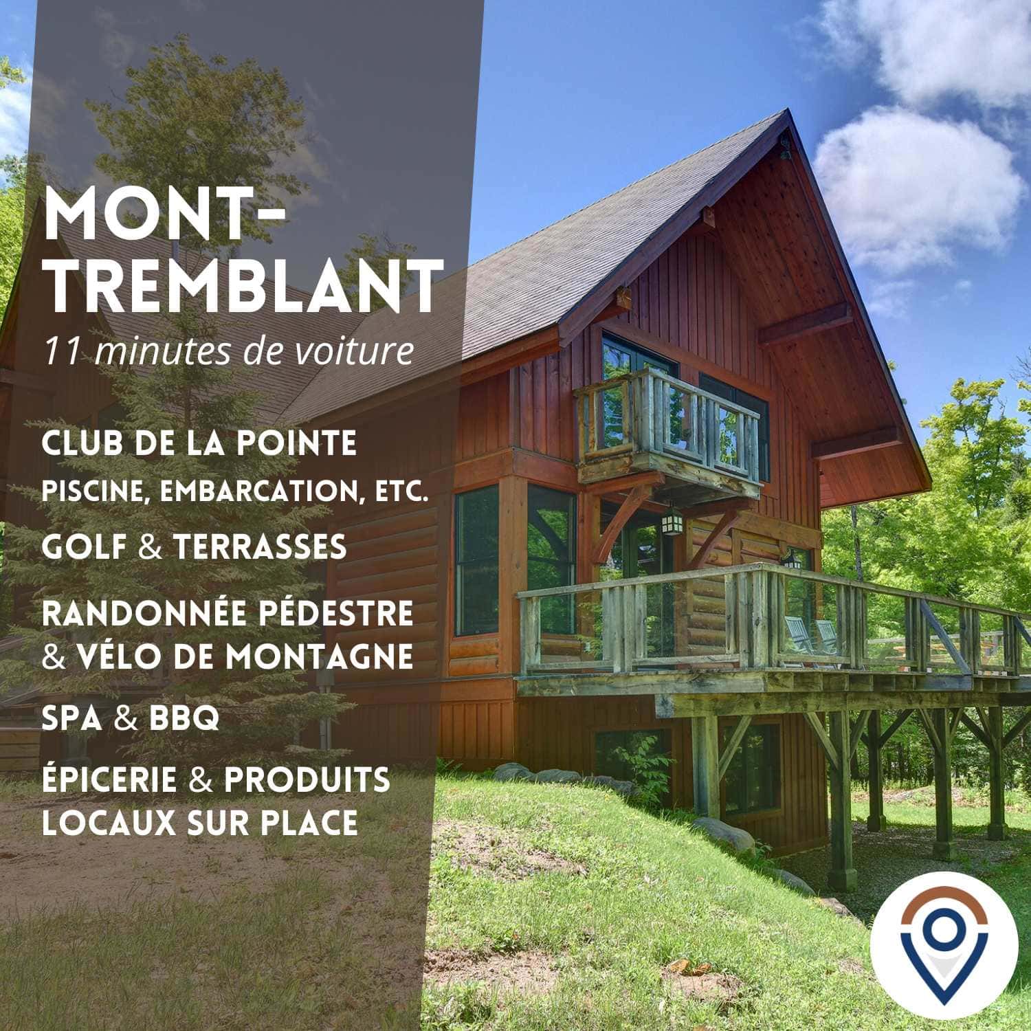 Chalet en bois, accès villégiature & spa