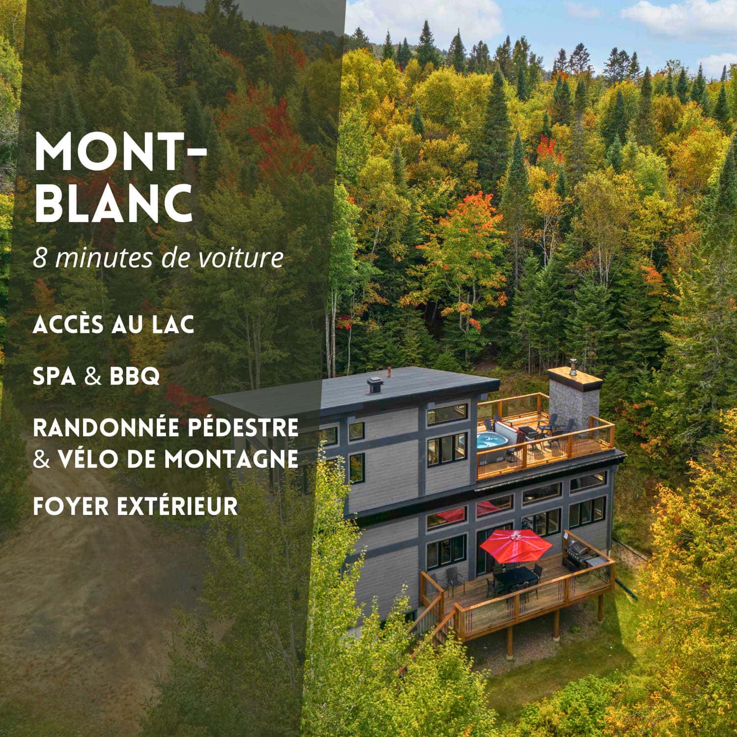 Chalet moderne avec lac & spa