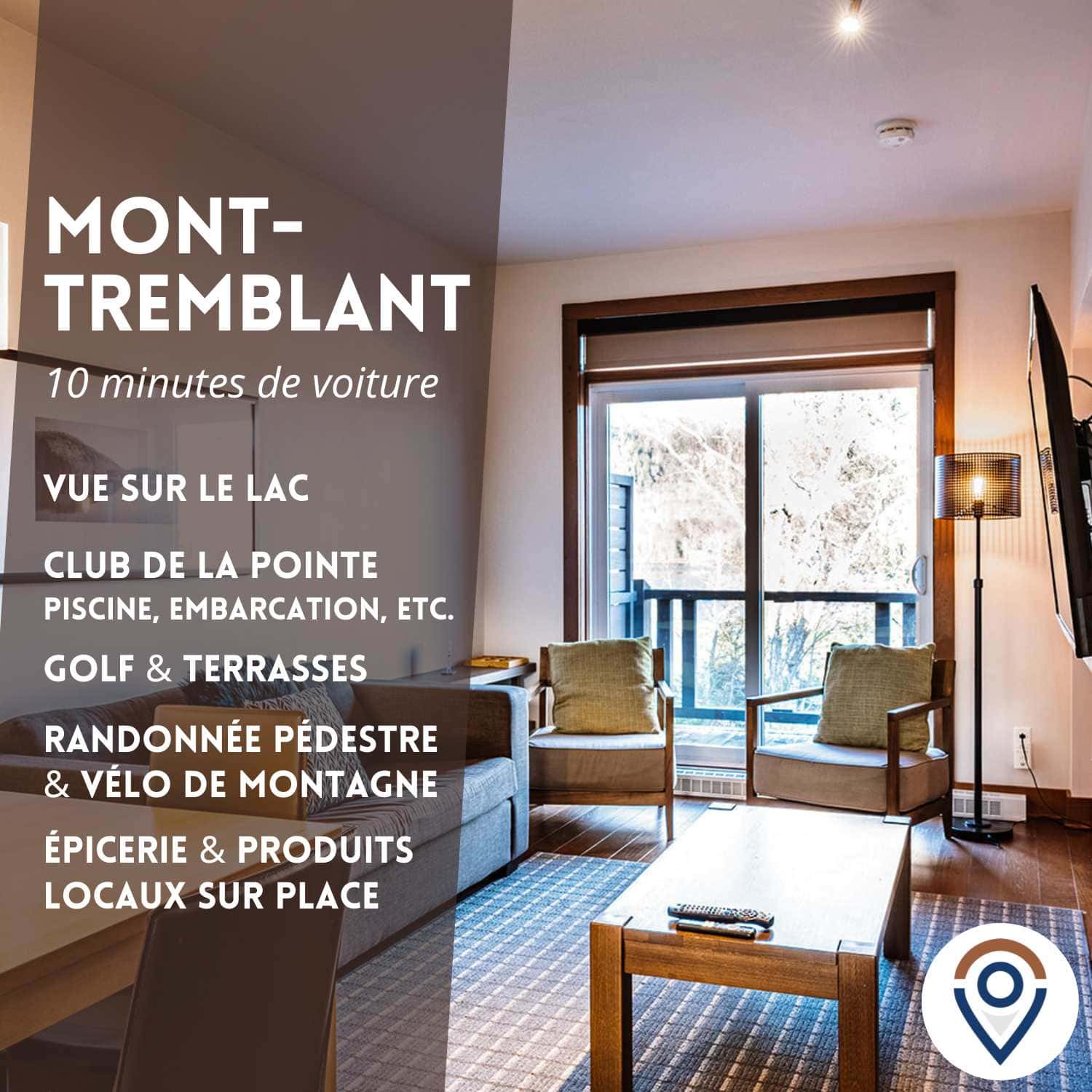 Condo au lac - Vue montagne & villégiature