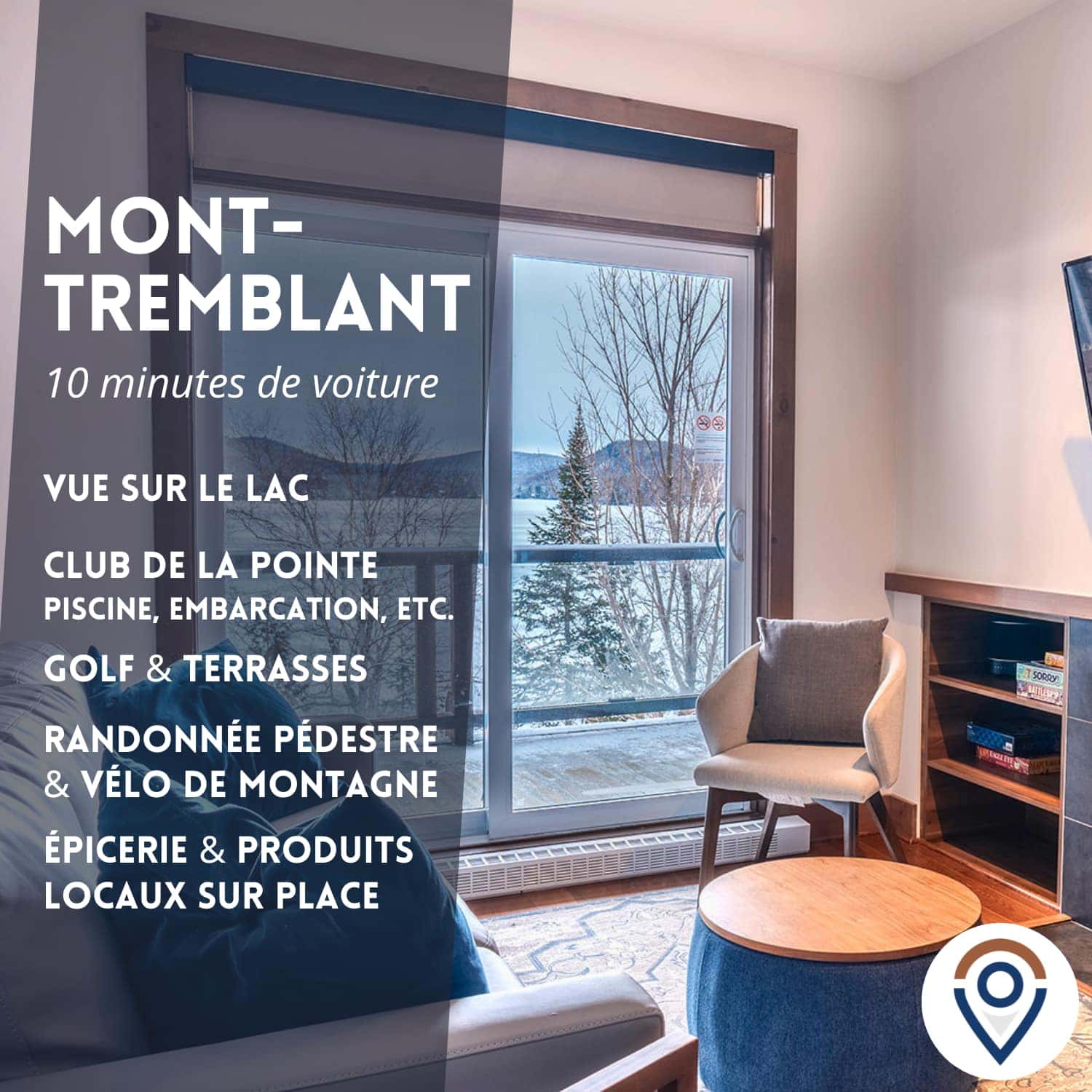 Condo vue sur le lac Supérieur et montagnes