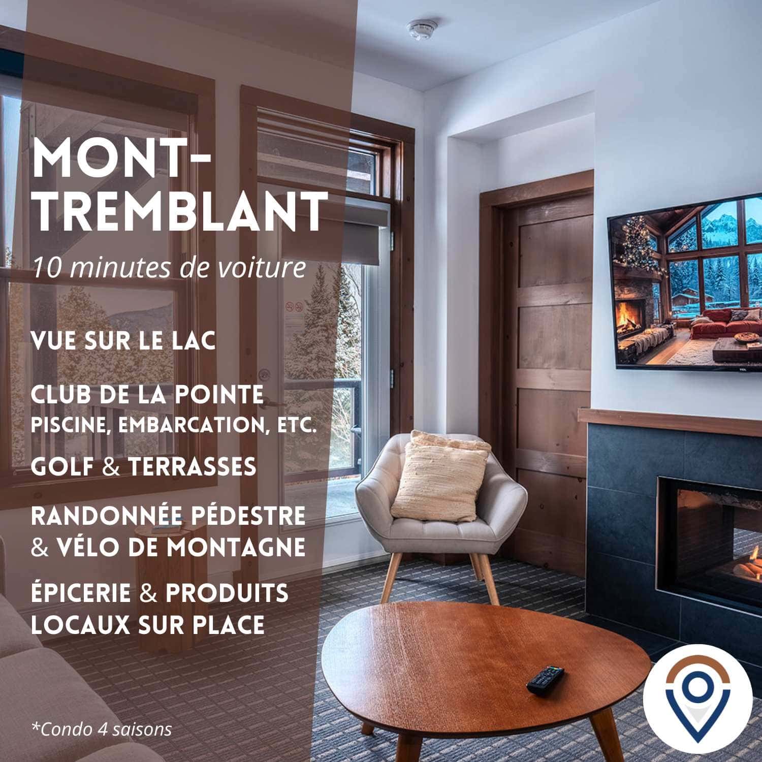 Suite au bord du lac avec vue montagne