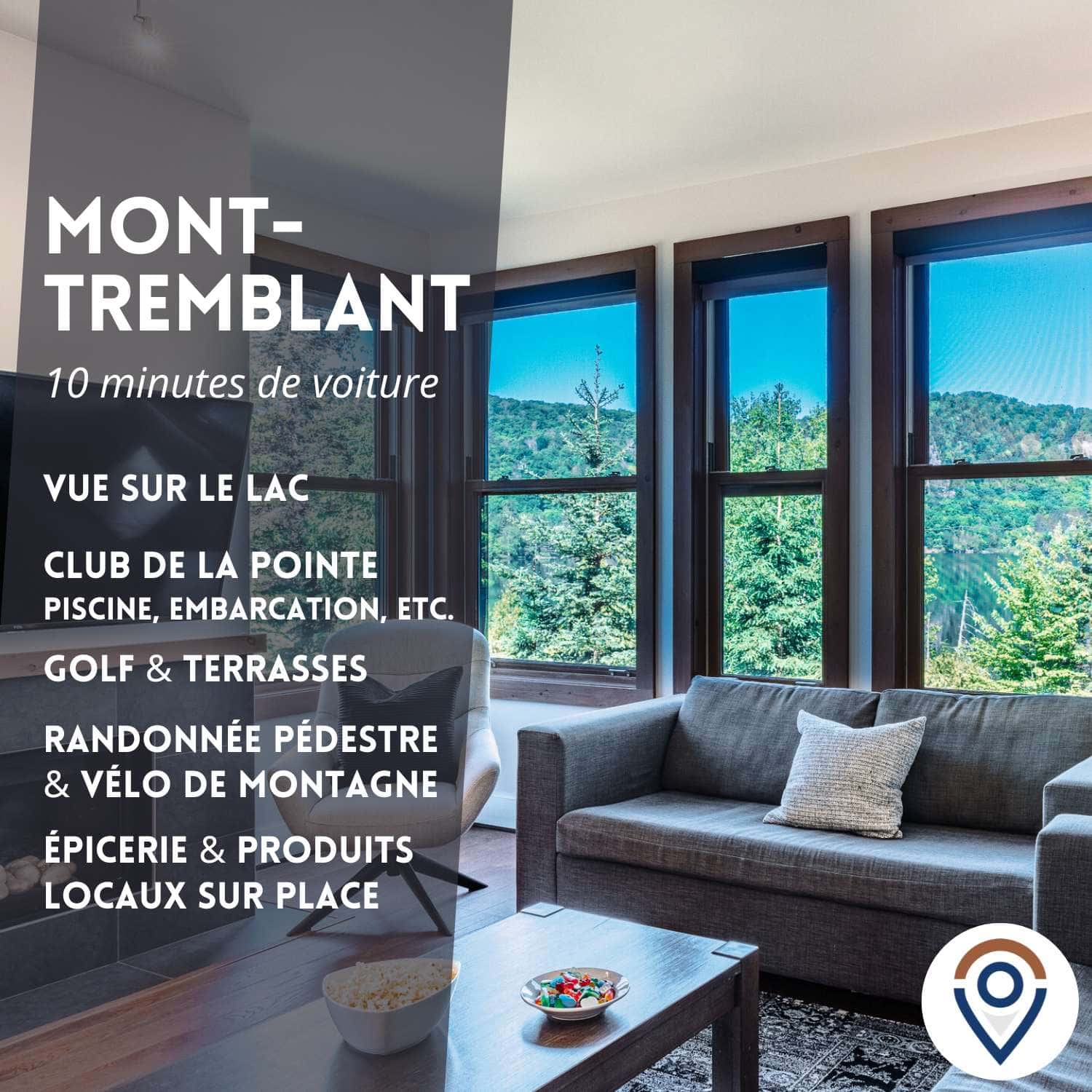 Condo au bord de l'eau avec vue magnifique