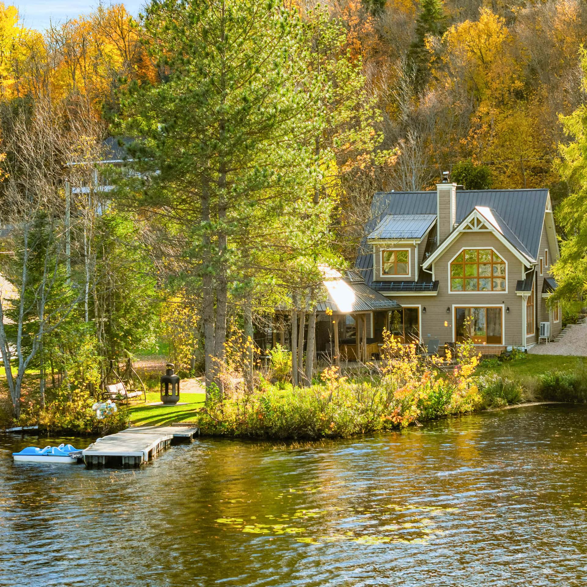 Le Calin - Bord du lac avec vue et spa