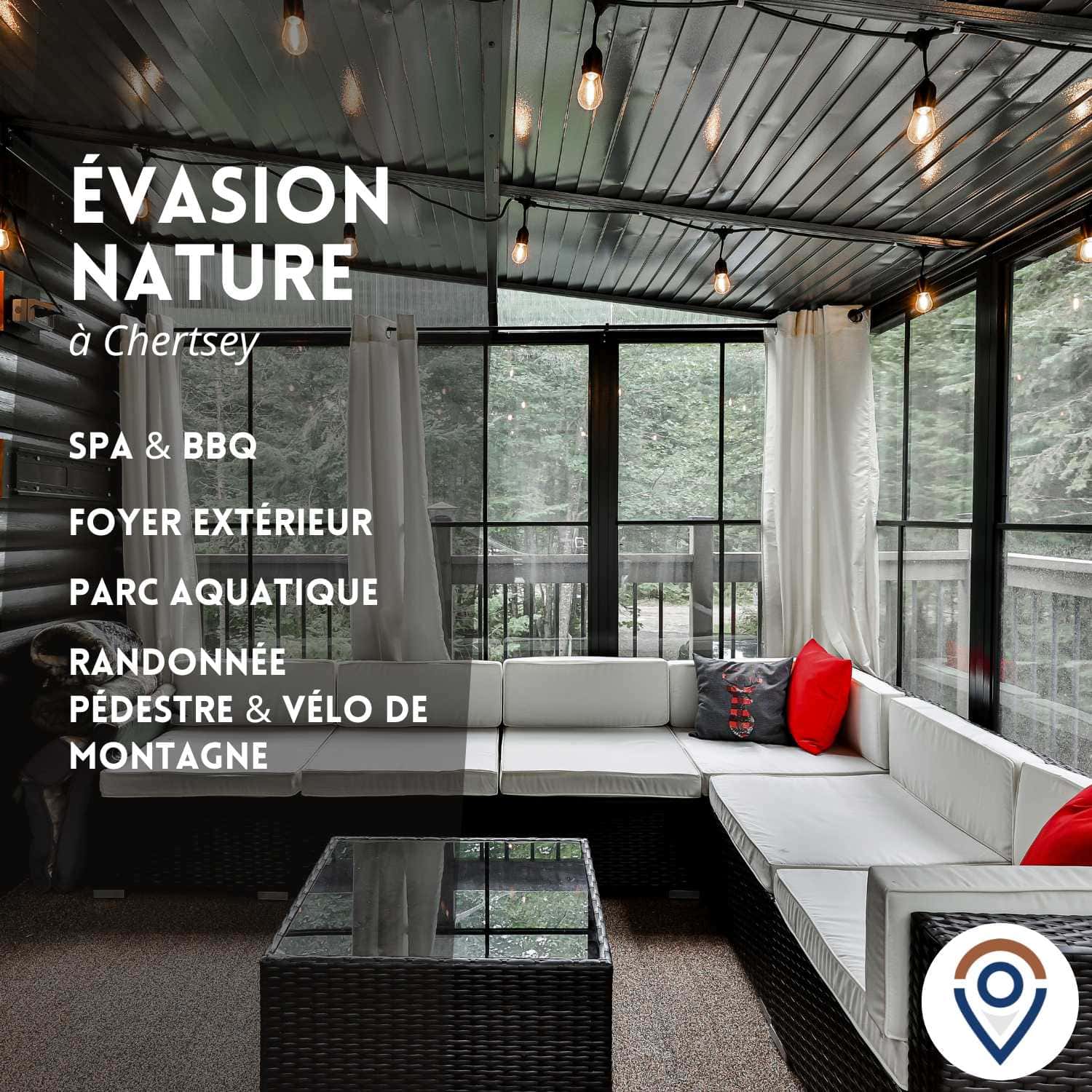 Chalet Gordon - Cabane en bois, Spa & Accès lac