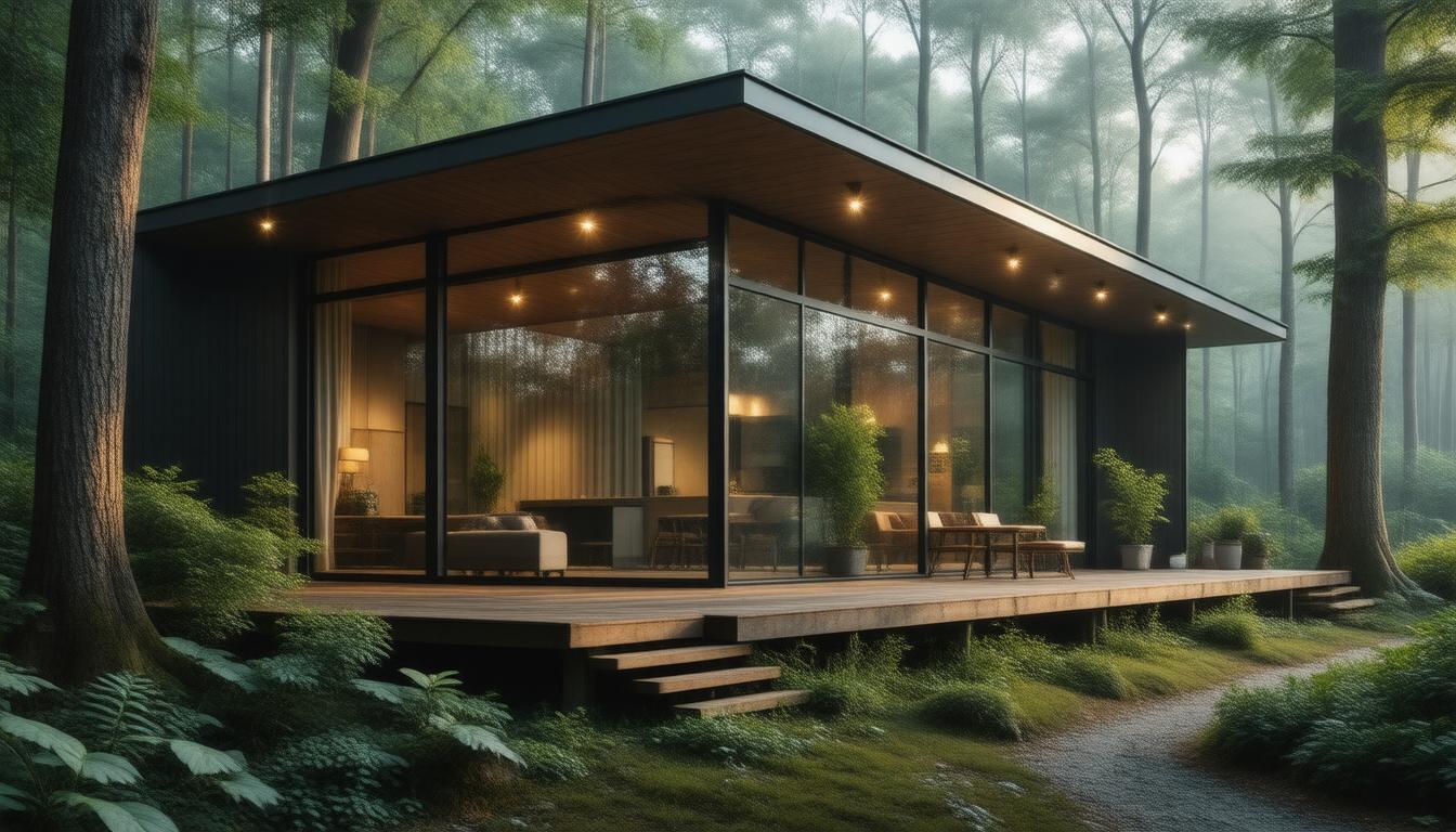 Découvrez la Cabane Moderne : L'Équilibre Parfait entre Design et Nature